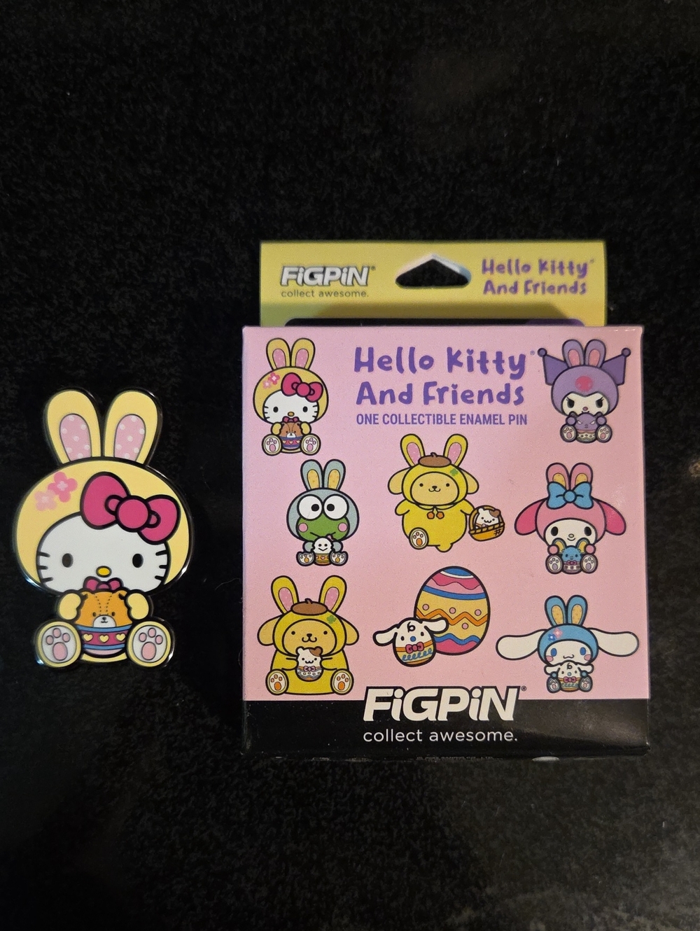 FiGPiN Hello Kitty And Friends Yellow Bunny Enamel Pin